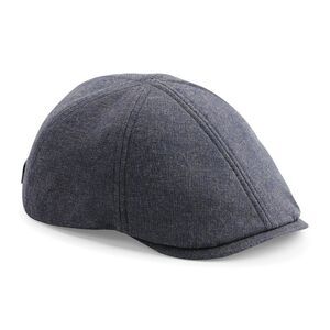 Beechfield Mens Classic Gatsby Summer Flat Cap / Blue Linen